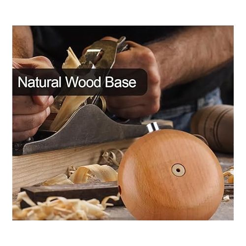 제네릭 Bulb Style Waterless Diffuser for Essential Oil, Dark Wood, TYL-ND-01