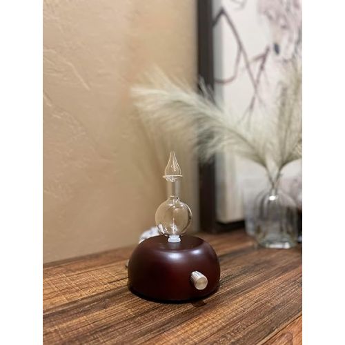 제네릭 Bulb Style Waterless Diffuser for Essential Oil, Dark Wood, TYL-ND-01