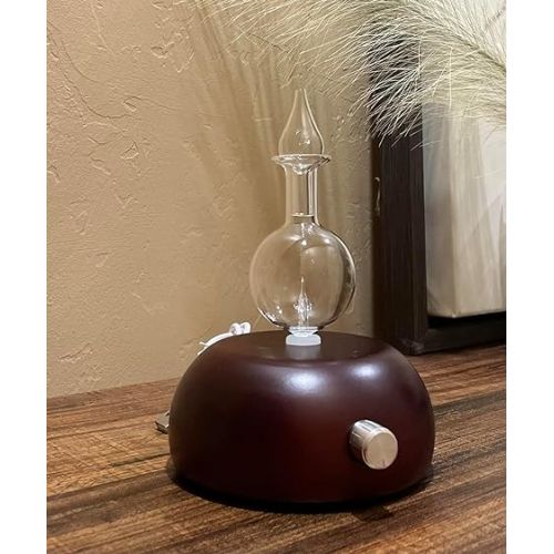 제네릭 Bulb Style Waterless Diffuser for Essential Oil, Dark Wood, TYL-ND-01