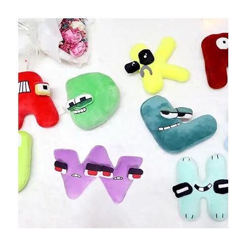 제네릭 26 Pcs Alphabet Lore ABC Plush Toy - Preschool Stuffed Animals & Toys - Birthday Christmas Thanksgiving for Kids - Alphabet Lore Toys - Alphabet Lore Plush - Alphabet Plushies