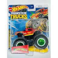 Hot Wheels Monster Trucks 1:64 Scale Snake Bite 1/6, Includes Connect and Crash Car