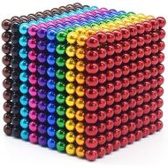 Rainbow Fidget Magnetic Toys Ferrite Putty for Adults Men, DIY Picking Magnet Balls 1000 Magnetic Ferrite Putty Stones, Stress Relief Desk Toys for Office Home & Best Novelty Gifts