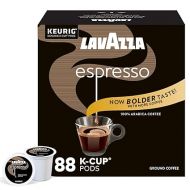 Lavazza Espresso Single-Serve Coffee K-Cups for Keurig Brewer, Medium Roast, 88 capsules Value Pack, 100% Arabica