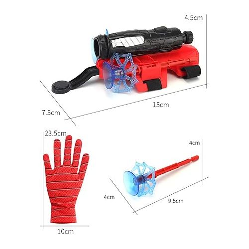 제네릭 Recyclable Rope Launcher - Can Grab Small Objects, Spider Silk Launcher Superhero Launcher Gloves Toy for Hot Videos