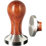 53.3mm Espresso Tamper, Coffee Tamper 53mm, Espresso Coffee Tampers For 54mm Portafilters, Solid wood, Stainless Steel Base
