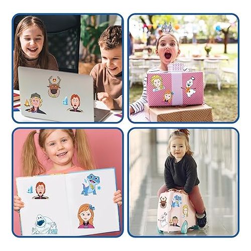 제네릭 Frozen Stickers Birthday Party Favors, 40 Sheets Make Your Own Frozen Stickers, Make a Face Stickers Frozen Birthday Party Supplies for Frozen Birthday Party Decorations and Classroom Gifts