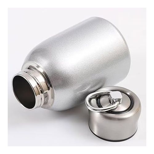 제네릭 Mini Vacuum Insulated Tumbler Small Stainless Steel Thermal Bottle Water Flask Thermos For Hot and Cold Drinks Travel Coffee Mug 10.2 oz/300ml Silver