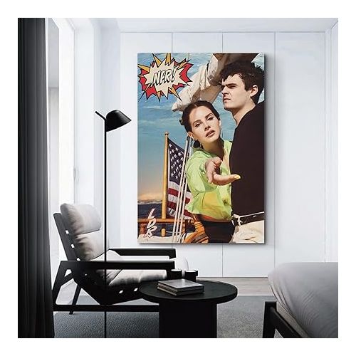 제네릭 Lana Del Rey - Norman F Rockwell Album Album Cover Posters, Music Posters Aesthetic Room Decor, Posters For Bedroom Rapper Posters For Room Music Artist Poster12x18inch(30x45cm) Unframe-style