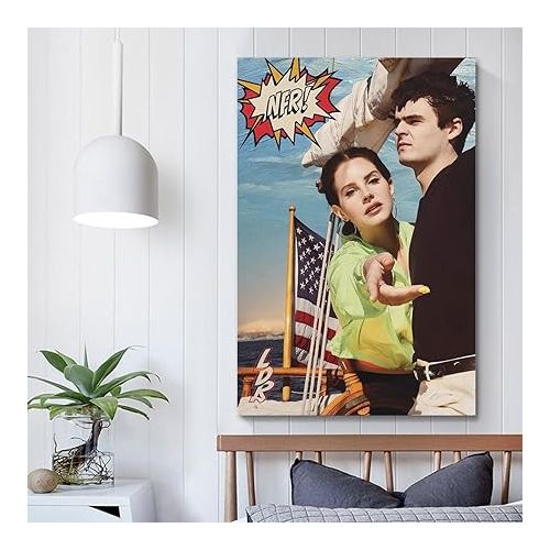 제네릭 Lana Del Rey - Norman F Rockwell Album Album Cover Posters, Music Posters Aesthetic Room Decor, Posters For Bedroom Rapper Posters For Room Music Artist Poster12x18inch(30x45cm) Unframe-style