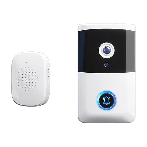 제네릭 Smart Wireless Remote Video Doorbell, Smart Doorbell, Video Doorbell, Intelligent Visual Doorbell, Home HD Night Vision WiFi Security Door Doorbell, Your Orders Placed
