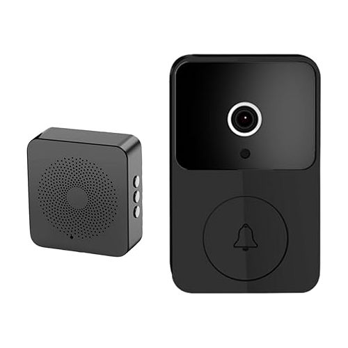 제네릭 Smart Doorbell, Doorbell Camera Wireless, Smart Wireless Remote Video Doorbell Intelligent Visual Doorbell, Home HD Night Vision WiFi Security Door Doorbell, Todays Deals with Prices