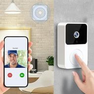Smart Doorbell - Smart Wireless Remote Video Doorbell, 2024 Newly Intelligent Visual Doorbell, Home HD Night Vision WiFi Security Door Doorbell, for Home & Office