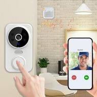 Smart Remote Video Doorbell, Doorbell Camera Wireless, 2.4GHZ WiFi Two Way Audio, Easy Installation, Intelligent Visual Doorbell Home Intercom HD Night Vision WiFi Security Door Doorbell