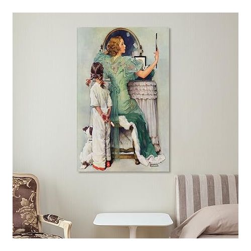 제네릭 Vintage Norman Rockwell Art Oil Painting Poster (4) Canvas Wall Art Prints for Wall Decor Room Decor Bedroom Decor Gifts Posters 16x24inch(40x60cm) Unframe-style