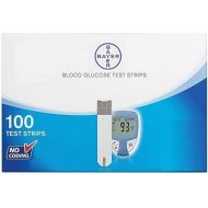 Strips Made for Bayer Blood Glucose Monitors Only (Old Model), 100 Count + TouchSense Rounded Lancets,100 Counts (Combo)