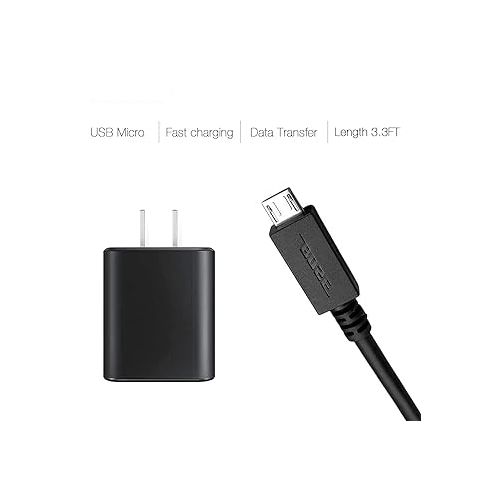 제네릭 Replacement Charger Cable for Bose SoundLink Color I, II, III, SoundLink Mini 2 II/Revolve Plus, Bose SoundLink Revolve, QuietComfort 35 II Bluetooth Speaker Charging Power Supply Cord (3.3FT), Black