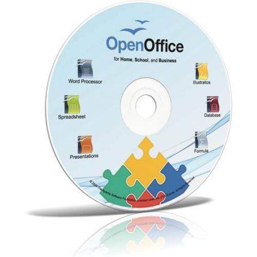 제네릭 Office Suite 2024 on DVD for Home Student and Business, Compatible with Microsoft Office Word Excel PowerPoint for Windows 11 10 8 7 powered by Apache