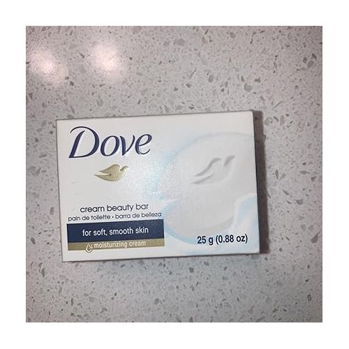 제네릭 (10) Pack Dove Cream Beauty Bar Travel Size Soap .88 oz each Moisturizing Classic