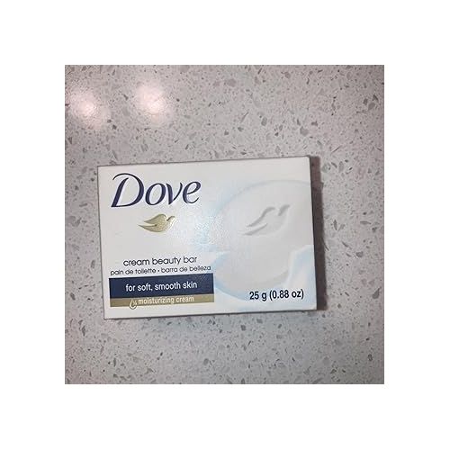 제네릭 (10) Pack Dove Cream Beauty Bar Travel Size Soap .88 oz each Moisturizing Classic