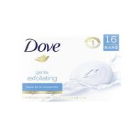 Dove Beauty Bar Soap Gentle Exfoliating 16 Ct