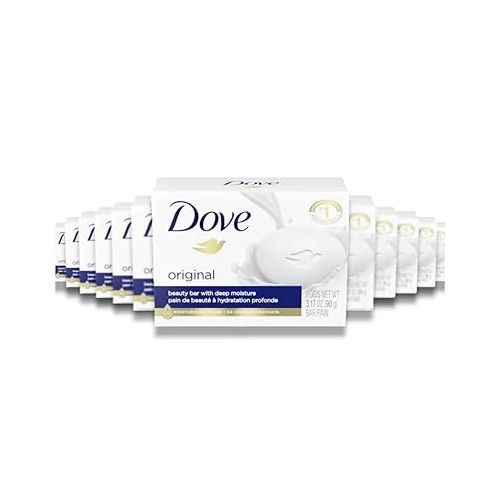 제네릭 Dove Original Deep Moisturizing Beauty Bar Soap, Unscented, 3.75 oz (16 Bars)