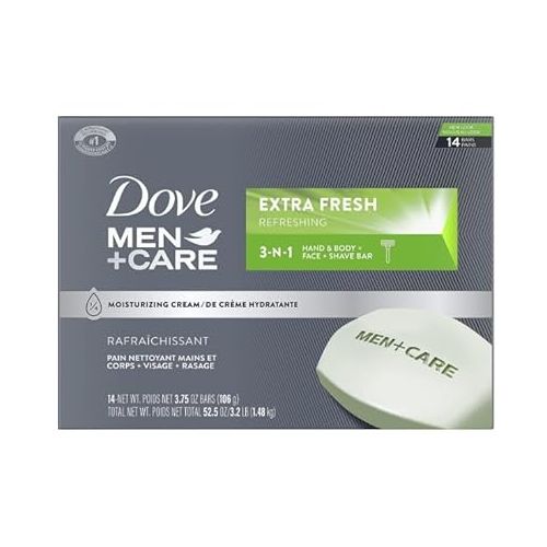 제네릭 Dove Bar Soap for Men,Original Clean, Smell Fresh and Clean for 12 Hours, Women Soap Bars for Washing Hands, face and Body, Mild for Skin, 3.75 oz - 3 Count