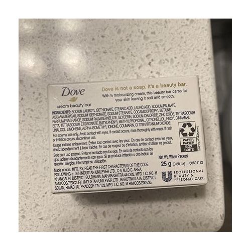 제네릭 (12) Pack Dove Cream Beauty Bar Travel Size Soap .88 oz each Moisturizing Classic