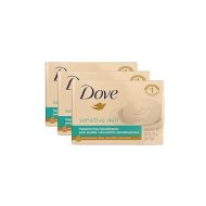 Dove Bath Bars, Sensitive Skin, Unscented, 2.6oz (3 Bars)