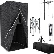 Portable Foldable Recording Vocal Booth Studio Equipment for Crisp Dry Echo Free Vocals at Home & On the Road - Easy to Assemble & Travel Bag Included (Plus, Black)