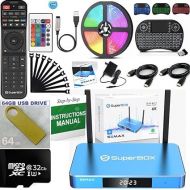 New S 5 M A X, 2024 Pack,1 Voice,1 Keyboard Remote, 2 HDMI, Tf Card, Memory Stick,LED Light Strip, Cable Ties, (Easy Detailed Install Instructions by Seller, Phone Support