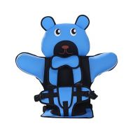 Portable Travel Safety Seat, Easier to Disassemble and Clean, It Can Be Washed Directly in The Washing Machine,Portable Safety Seat Strap for Car Travelling. (Blue)
