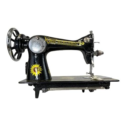 제네릭 Yamata Bee Butterfly Flat Bed Mechanical Sewing Machine (FY2-1 W/Hand Crank)