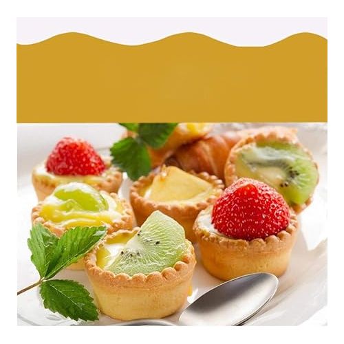 제네릭 50 Pack Egg Tart Aluminum Cupcake Cake Cookie Mold,Non-Stick Egg Tart Molds,Baking Tool Baking Cups, Sliver