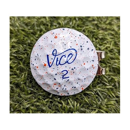 제네릭 Vice Pro Drip Real Golf Ball Marker with Magnetic hat Clip - Red and Blue