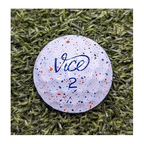 제네릭 Vice Pro Drip Real Golf Ball Marker with Magnetic hat Clip - Red and Blue