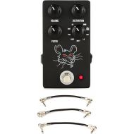 JHS PackRat 9-way Rodent-style Distortion Pedal with 3 Patch Cables
