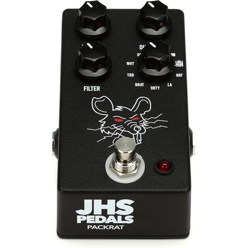 제네릭 JHS PackRat 9-way Rodent-style Distortion Pedal with 3 Patch Cables