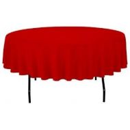 Generic OWS 60 Inch Red Round Polyester Table Cloth Table Cover Wedding Party Event - 8 Pc