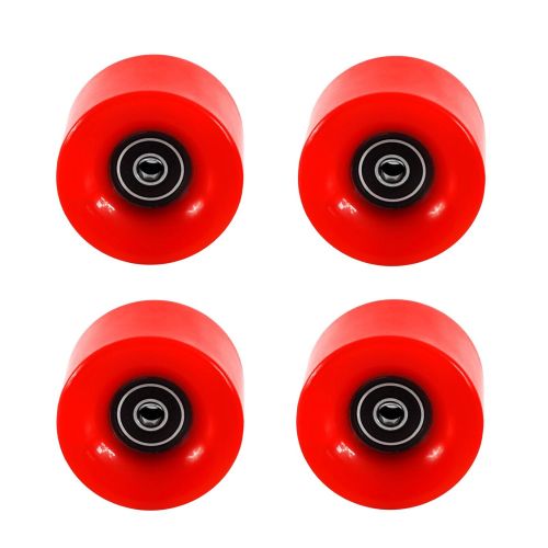 제네릭 Generic 59mm Classic Skateboard Wheels Set of 4 Include 8PCS ABEC 9 Bearings Mounted
