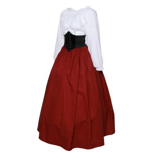 제네릭 Generic Women Medieval Dress Renaissance Maiden Victorian Costume Dress