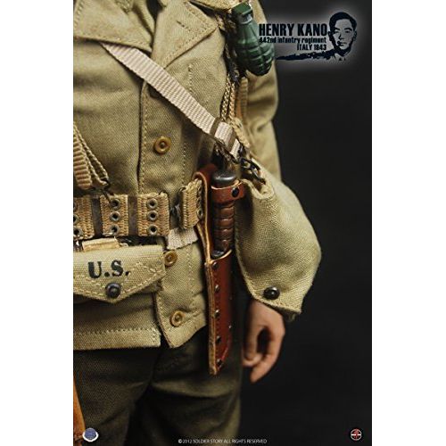 제네릭 Generic Soldier Story Henry Kano 442nd Infantry Rogiment Italy 1943 1/6 Scale SS059