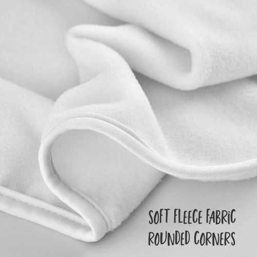 제네릭 Generic Unisex Baby Blanket - Shower Gift - Teal Gray Colors - Mountains Paw Prints Bear (30 x 40 - Minky)