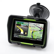 Generic Rage - All Terrain IPX7 Waterproof Motorcycle GPS Navigation System (4.3 Inch, 4GB, Bluetooth, Green)