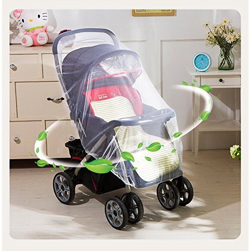 제네릭 Generic Mosquito Net Bug Net for Baby Strollers Infant Carriers Baby Cradle Ultra Fine Mesh Protection Against Mosquitos No Harmful Chemicals Help Baby Stay Away from Bugs (White)