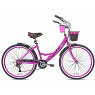 Generic Kent 26 Susan G Komen Womens Sturdy Steel Frame, Padded seat, Standard pedals, Pink rims and Strong Linear Pull Brakes Pink Cruiser Bike