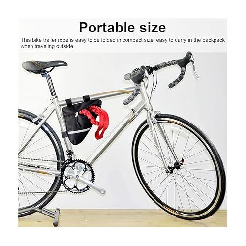 제네릭 The Original Bike Bungee Tow Rope for Kids Cycling Stretch Pull Strap for Riding Further with Your Child Compatible with Bicycle Suitable for outdoor parent-child travel, Bicycle teaching for children