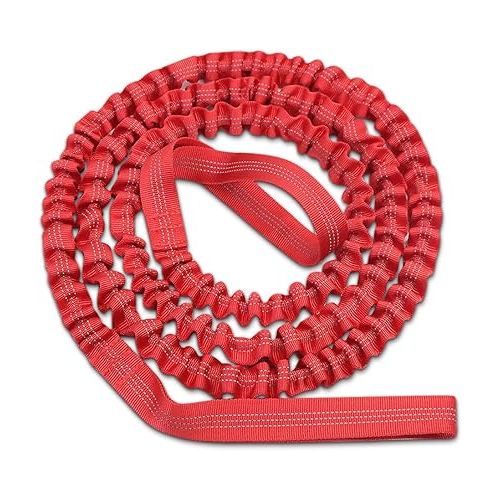 제네릭 The Original Bike Bungee Tow Rope for Kids Cycling Stretch Pull Strap for Riding Further with Your Child Compatible with Bicycle Suitable for outdoor parent-child travel, Bicycle teaching for children