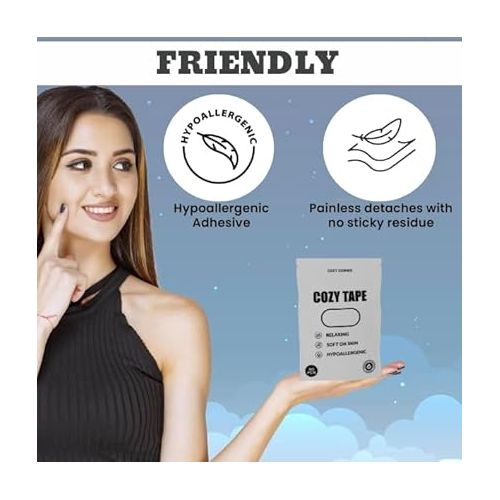 제네릭 Adhesive Cotton Strips - (30 Pack) - Gentle On Skin, Pain Free Removal, Hypoallergenic, Latex Free -Strong Hold Strips - Gentle Strips for Sensitive Skin - Pain Free Removal - Medical Grade