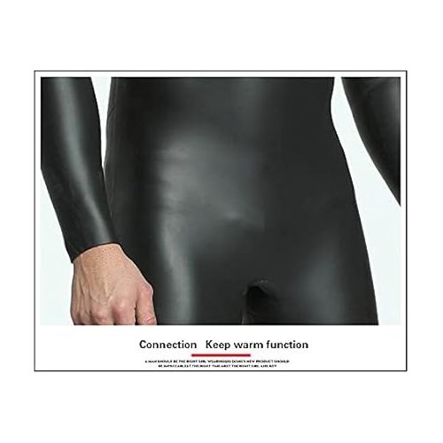 제네릭 Mens 3mm CR Triathlon Wetsuit Ultra Elastic Leather Smooth Skin Wetsuits Full Wetsuit Open Water CR Neoprene Cold Water