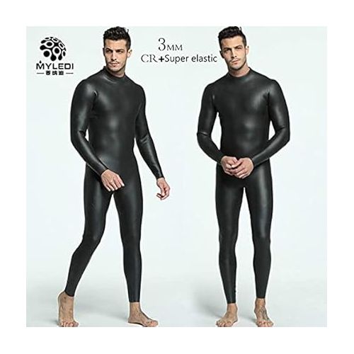 제네릭 Mens 3mm CR Triathlon Wetsuit Ultra Elastic Leather Smooth Skin Wetsuits Full Wetsuit Open Water CR Neoprene Cold Water